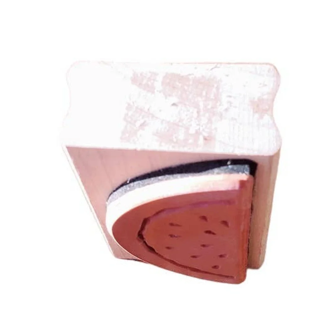 All Night Media Posh Impressions Watermelon Slice 550-G25 Wood Mounted Stamp